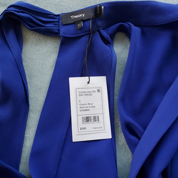 THEORY CLEAN HALTER DAY DRESS - Picture 6 of 8